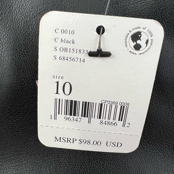 🌟FREE PEOPLE Love Language Black Vegan Leather Low-Rise Pants-Sizes 8 & 10 - Picture 15 of 15